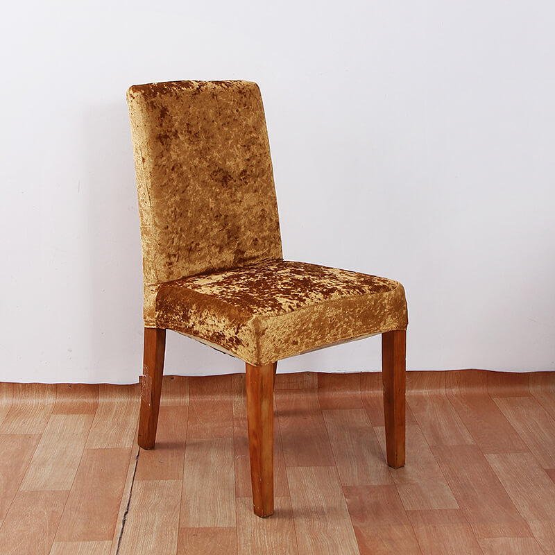 Crushed Velvet Dining Chair Covers