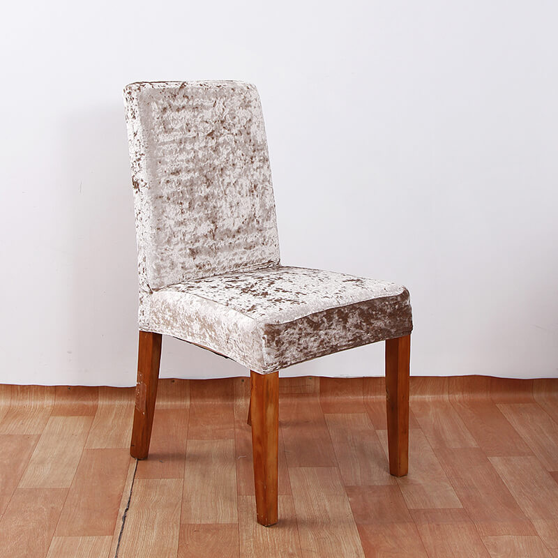 Crushed Velvet Dining Chair Covers