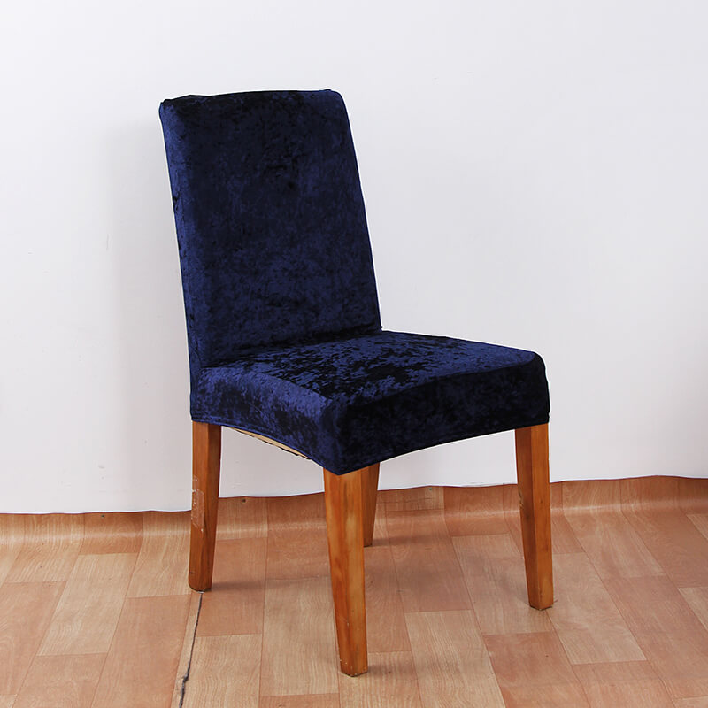 Crushed Velvet Dining Chair Covers
