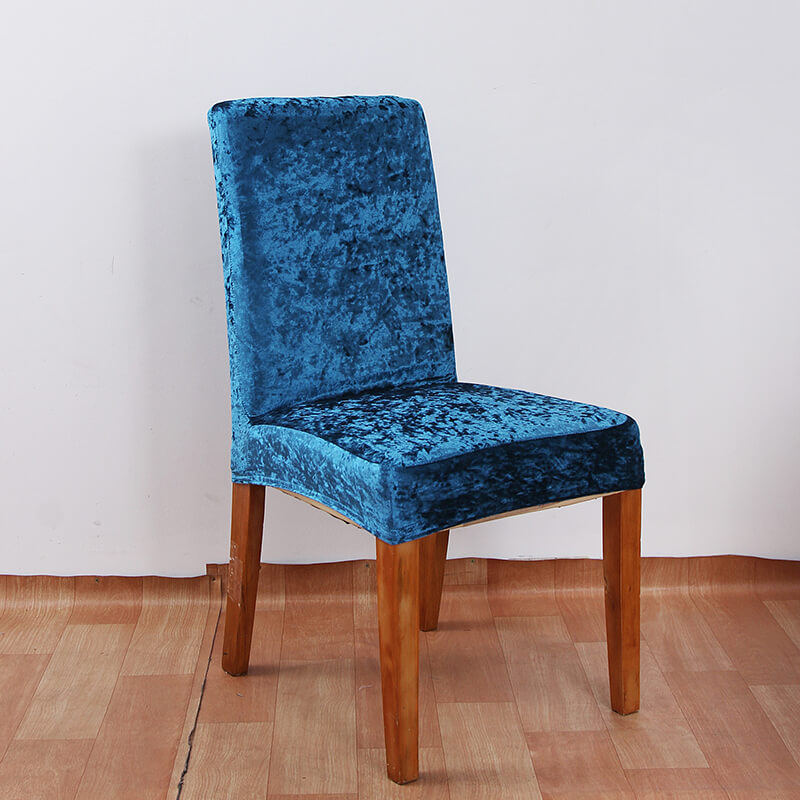 Crushed Velvet Dining Chair Covers