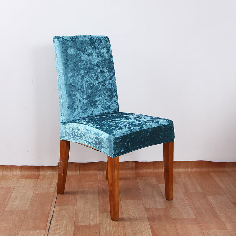 Crushed Velvet Dining Chair Covers
