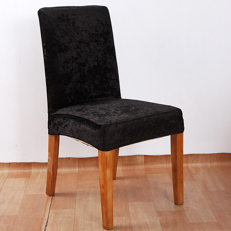 Crushed Velvet Dining Chair Covers