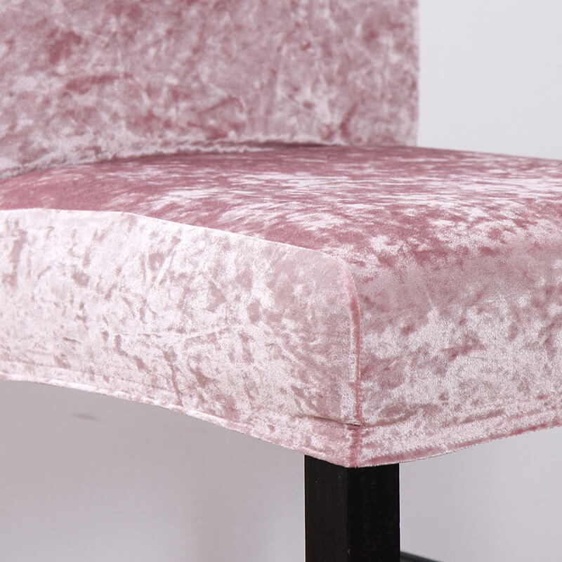 Crushed Velvet Dining Chair Covers