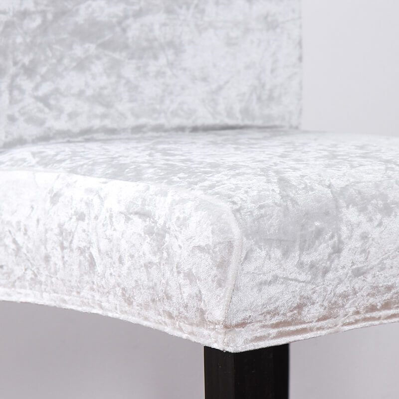 Crushed Velvet Dining Chair Covers