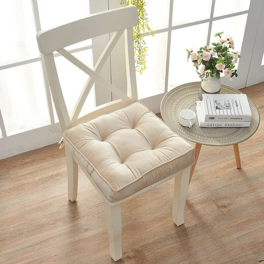 Square Velvet Seat Pads with Ties