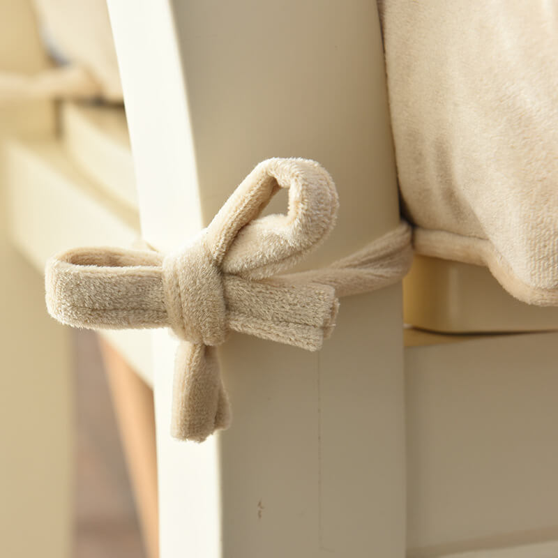 Square Velvet Seat Pads with Ties
