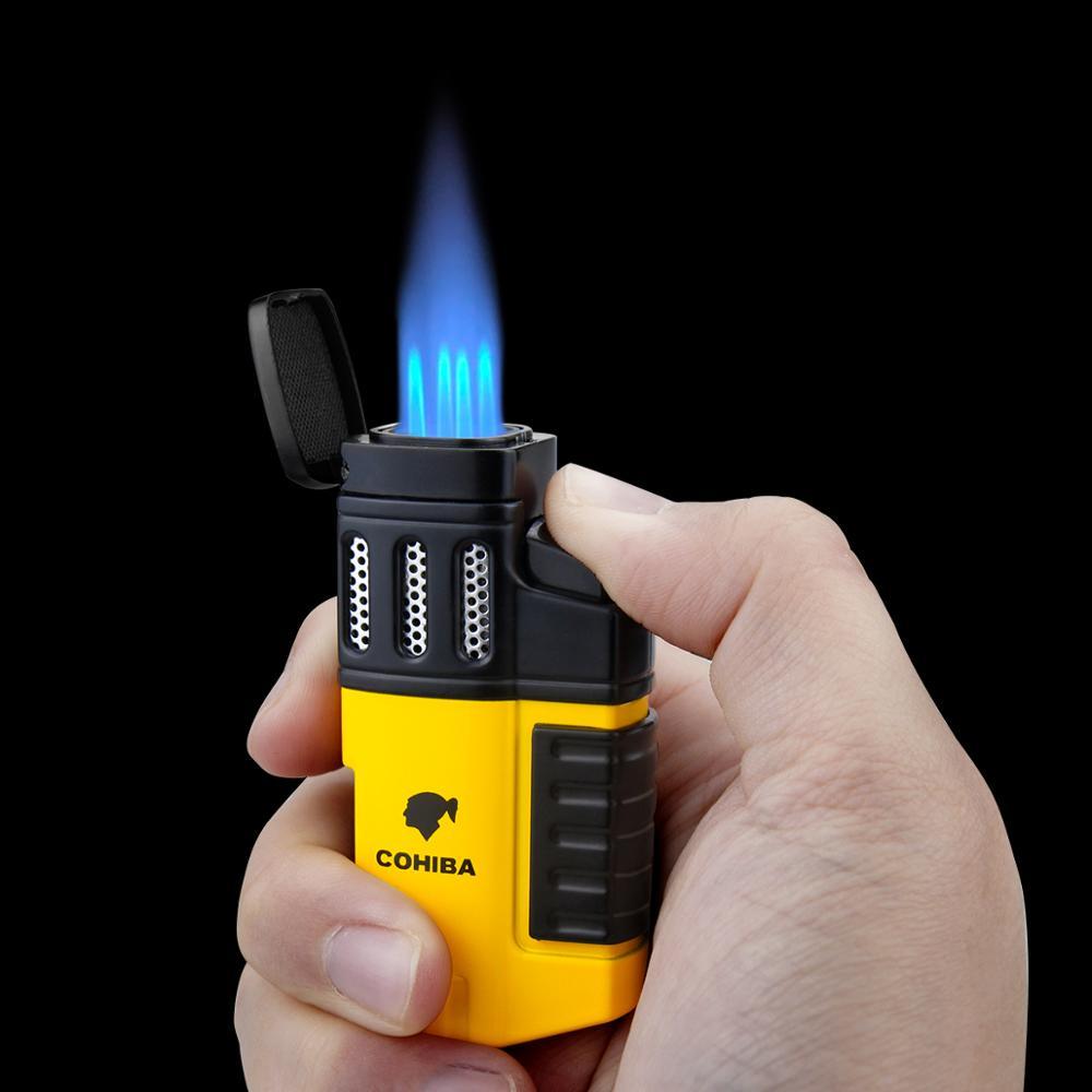 Portable 4 Torch Jet Flame Gas Lighter