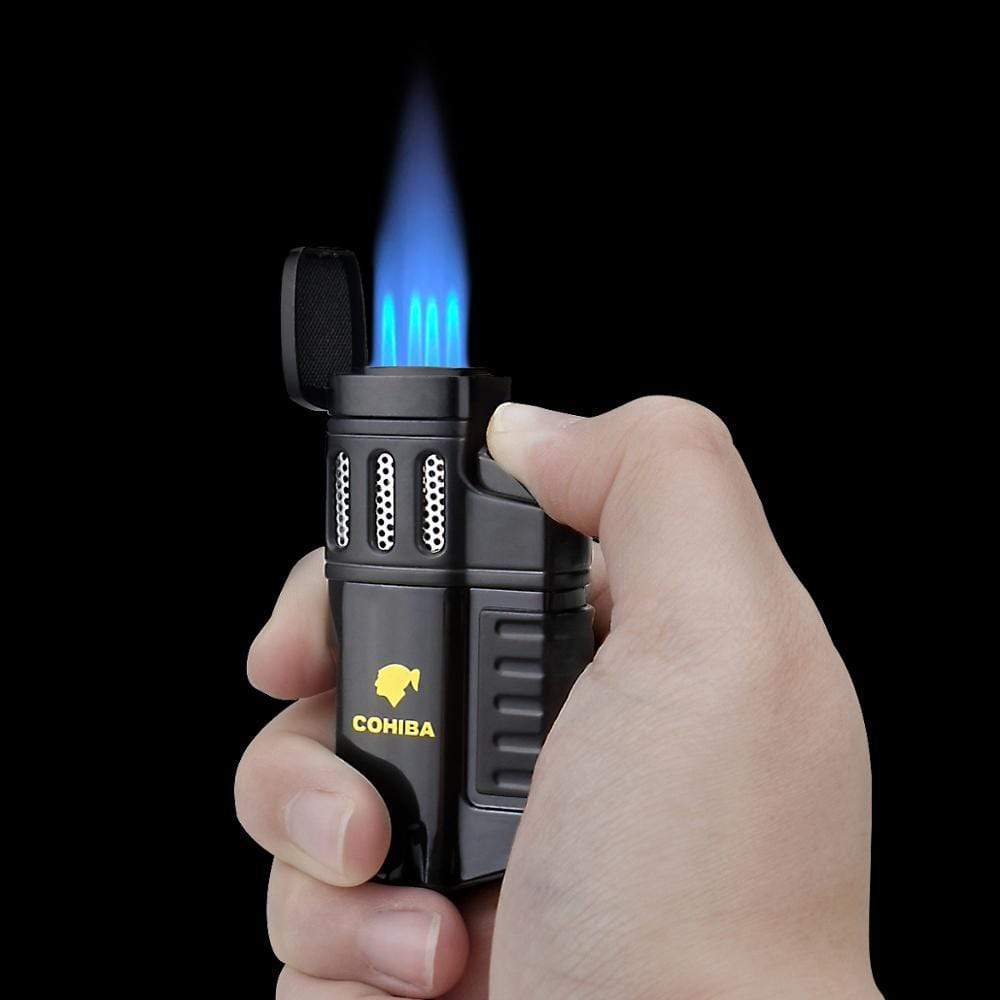 Portable 4 Torch Jet Flame Gas Lighter