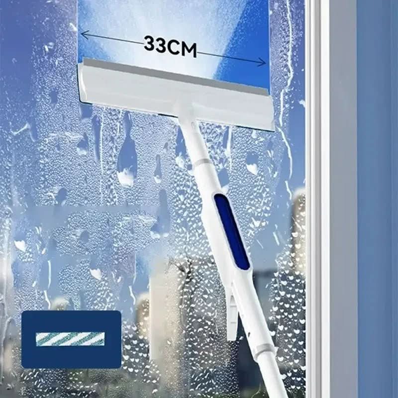 CleanView 3-in-1 Window Wiper – Integrated Spray, Microfiber Cleaning, and Streak-Free Shine