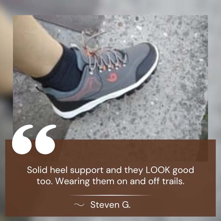 Hiking Shoes – Lightweight, Arch Support, Breathable, Anti-Slip, Pain Relief Walking Shoes for Men
