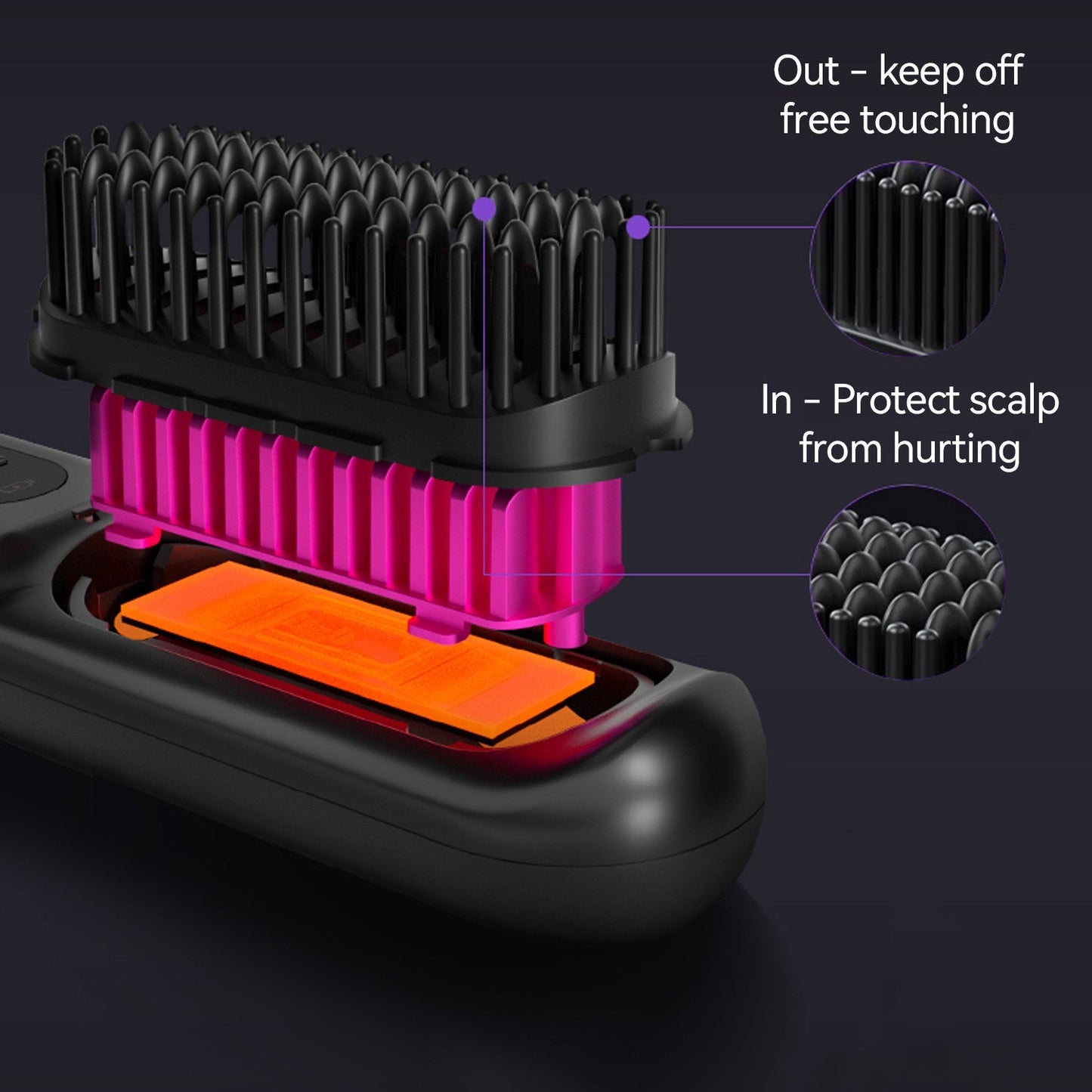 Avichic Hair Straightening Comb – Quick, Gentle Hair Smoothing