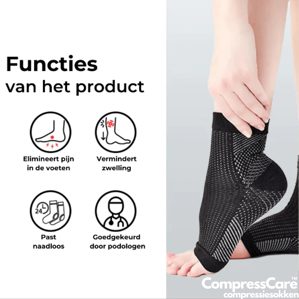 CompressPro Compression Socks – Pain Relief for Feet, Heels & Ankles