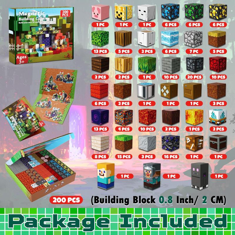 Magnetic Building Blocks Toy Set Kids