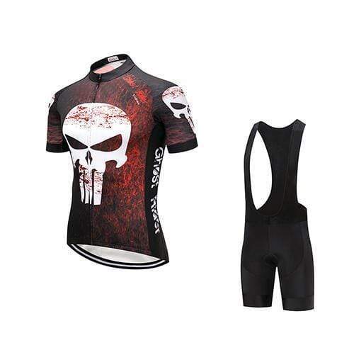 Skull Cycling Jersey Set