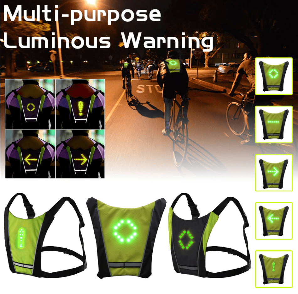 Wireless Cycling Signal Light Vest