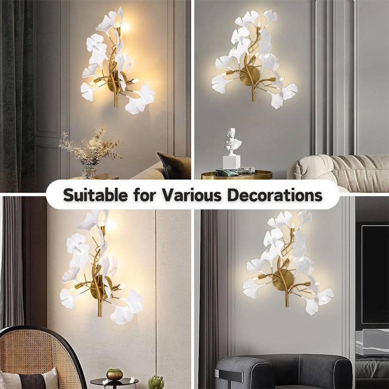 Modern Ginkgo Leaf Wall Lamps
