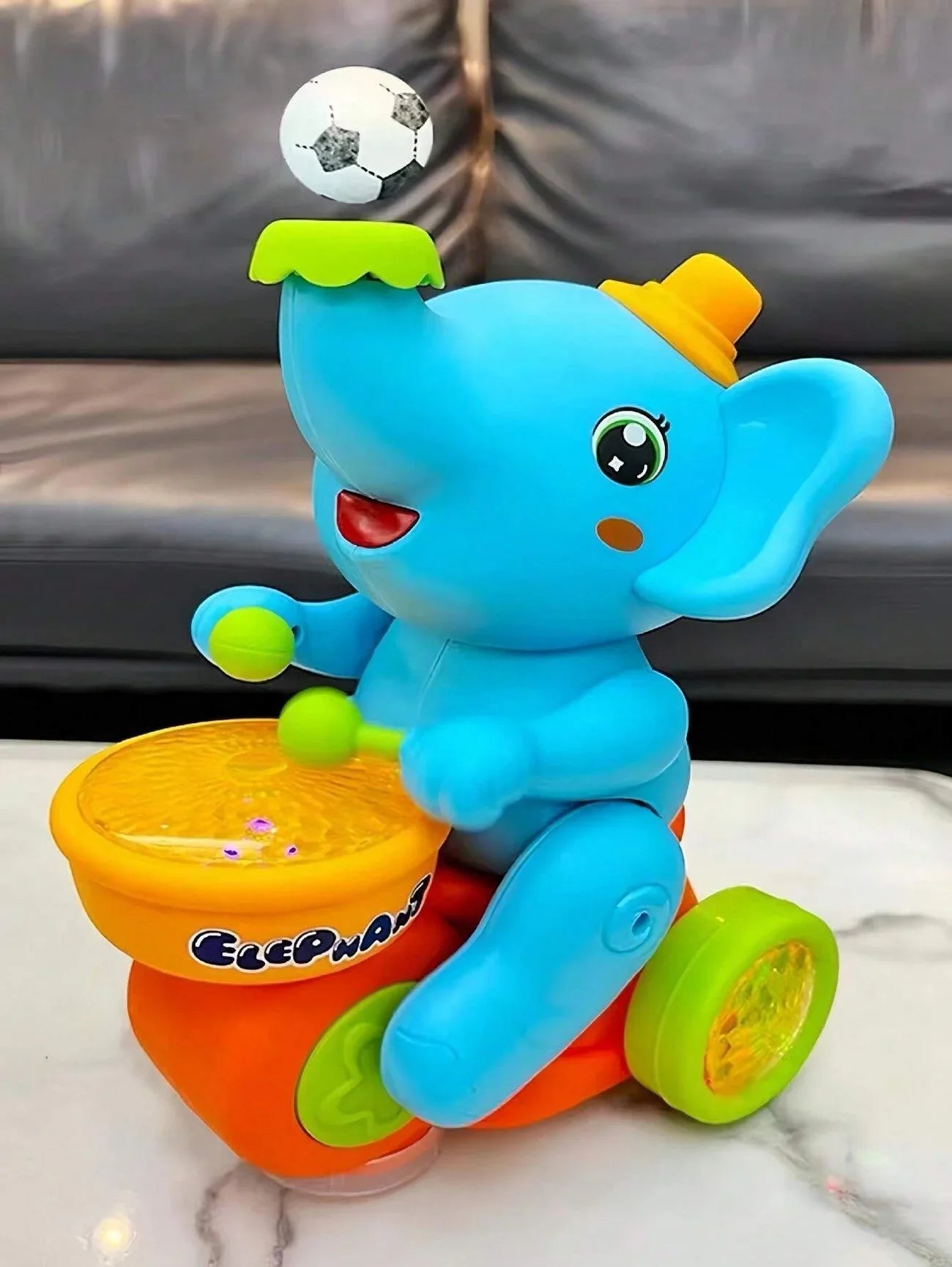Musical walking elephant Drummer Toy