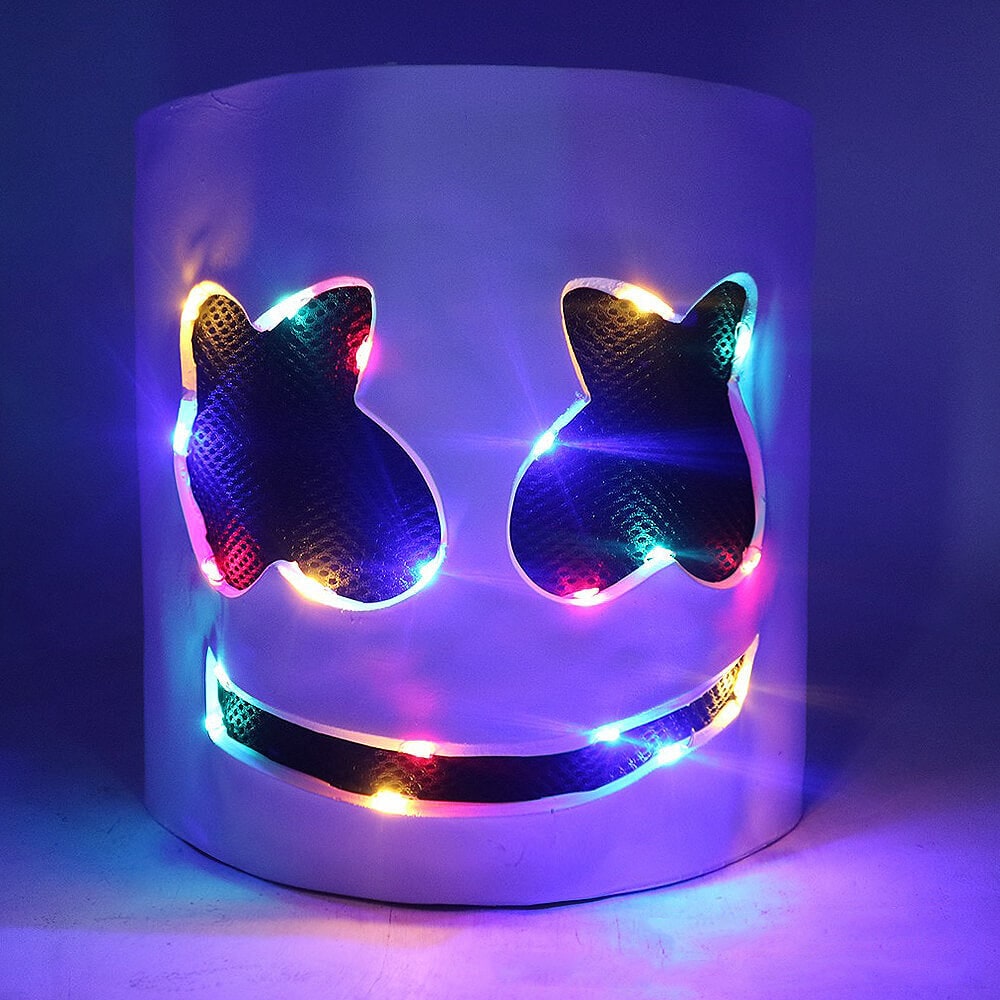 Dj Costume with LED Mask and Light-Up Chest Graphic for Kids''' Disc Jockey