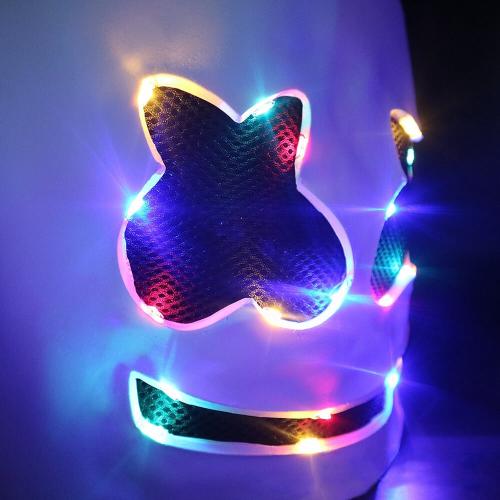 Dj Costume with LED Mask and Light-Up Chest Graphic for Kids''' Disc Jockey