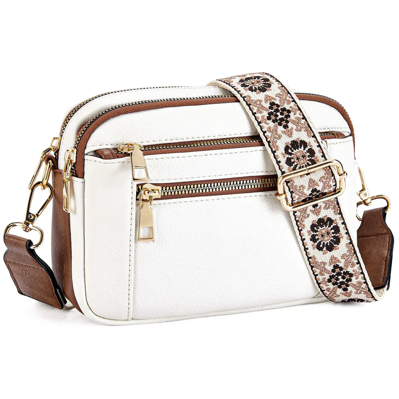 Handmade Crossbody Leather Bags with Colorful Straps - Stylish Purses & Wallets for Women