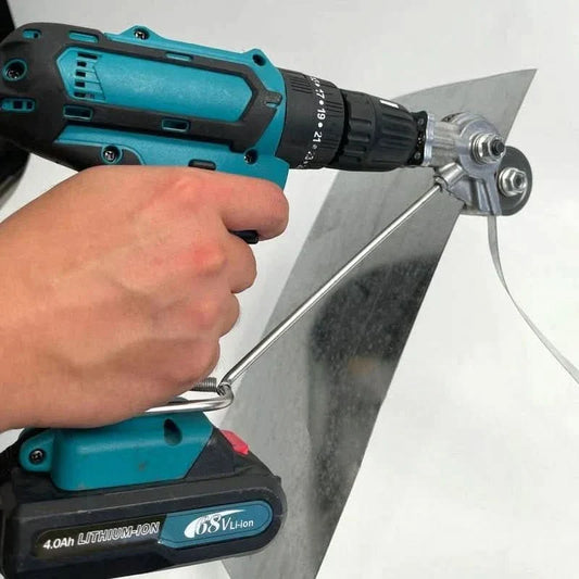 GyroCut – Drill Attachment for Safe & Effortless Sheet Metal Cutting