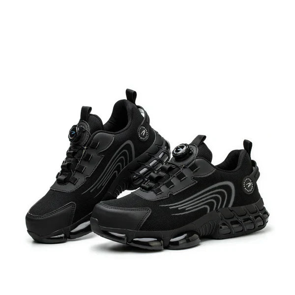 Avichic™ Men’s Safety Shoes – Steel Toe Work Sneakers with Rotating Button, Puncture-Proof, Anti-Smash & Wear-Resistant Protection