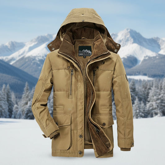 EVERECO – Sustainable Men's Insulated Winter Jacket with Rain Resistant Finish