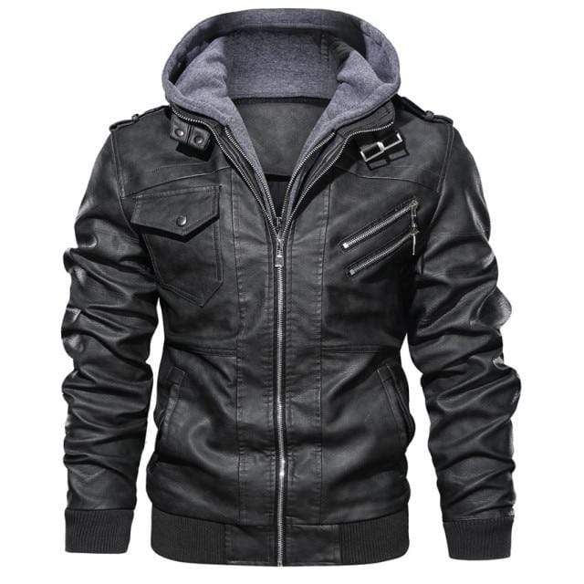 Casual Biker Leather Jacket
