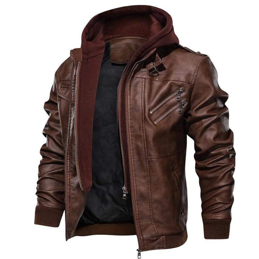 Casual Biker Leather Jacket