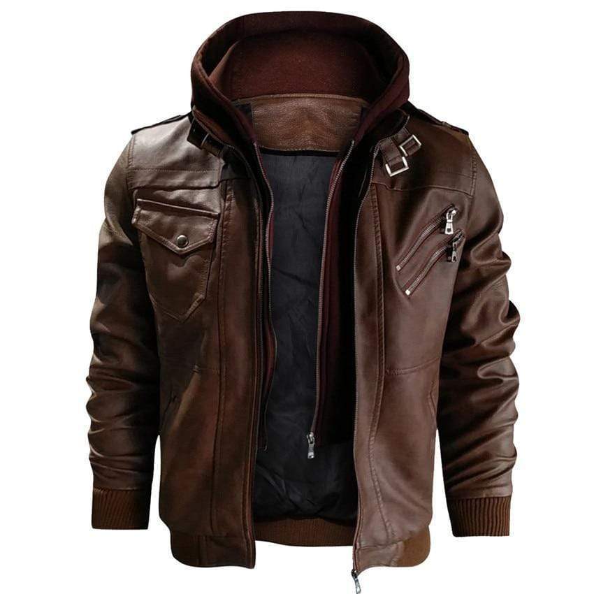 Casual Biker Leather Jacket