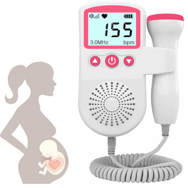 LifeRhythm – Compact LCD Fetal Heart Monitor for Pregnancy Monitoring