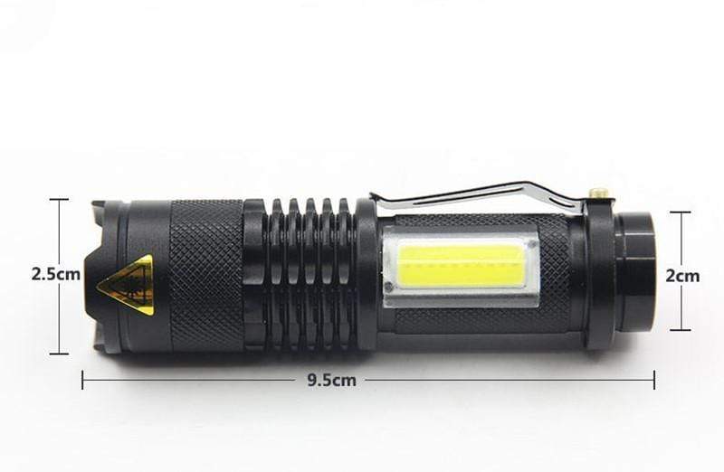 3800LM XML-Q5 COB LED Portable Flashlight