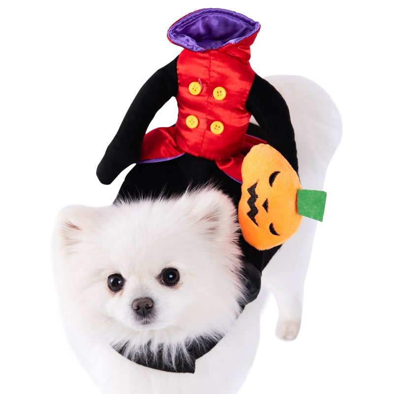 Funny Dog Costume with Novelty Holiday Designs and Adjustable Closures Halloween