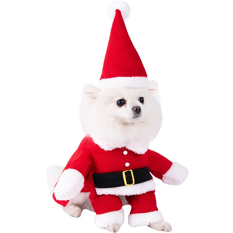 Funny Dog Costume with Novelty Holiday Designs and Adjustable Closures Halloween