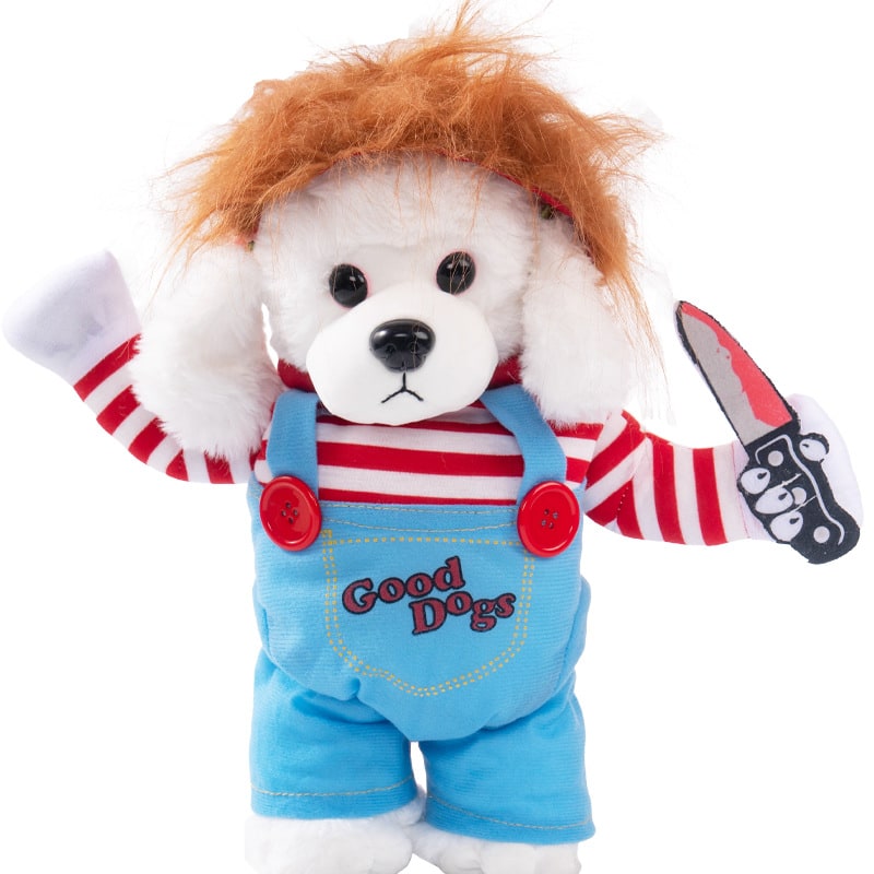 Funny Dog Costume with Novelty Holiday Designs and Adjustable Closures Halloween