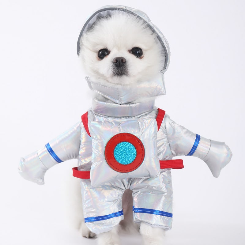 Funny Dog Costume with Novelty Holiday Designs and Adjustable Closures Halloween