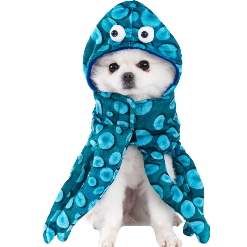 Funny Dog Costume with Novelty Holiday Designs and Adjustable Closures Halloween