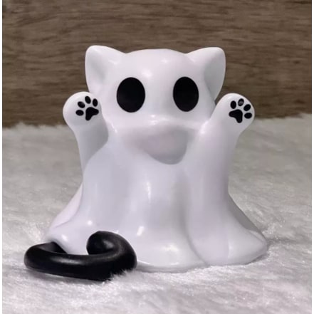 Ghost Figurine Statue Resin Decor with Matte Finish for Halloween Home Shelf Decorations