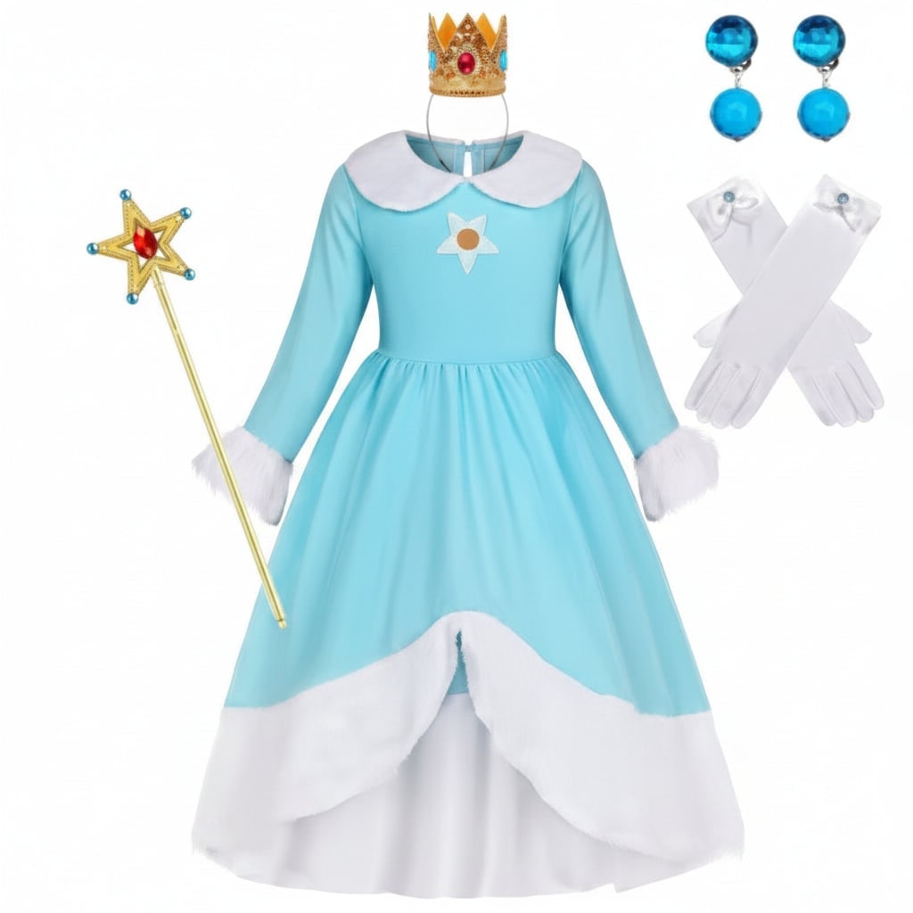 Girls' Halloween Princess Costume and Dress Up Accessories for Games