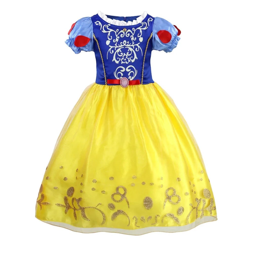 Girls' Halloween Princess Costume and Dresses for Dress Up Tiara Gloves Games