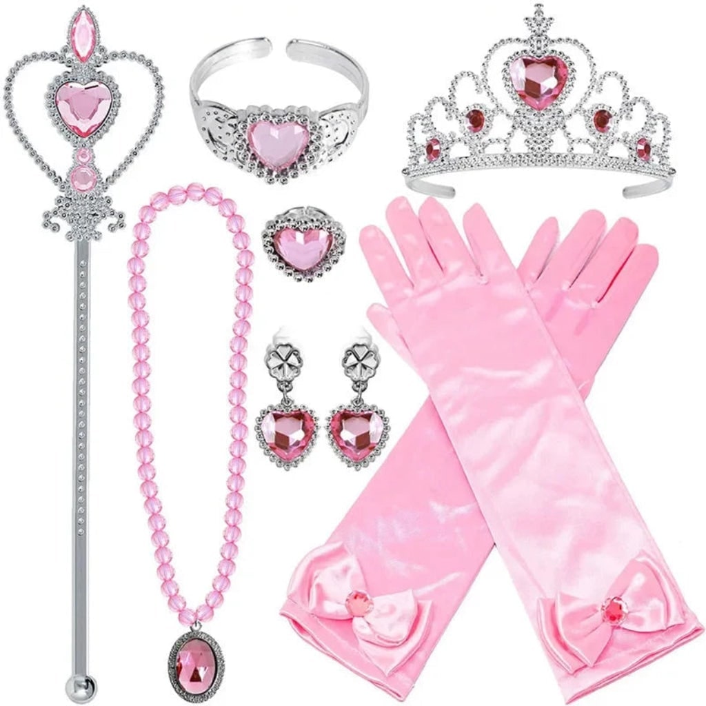 Girls' Halloween Princess Costume and Dresses with Ball Gown Tulle Skirt Dress Up