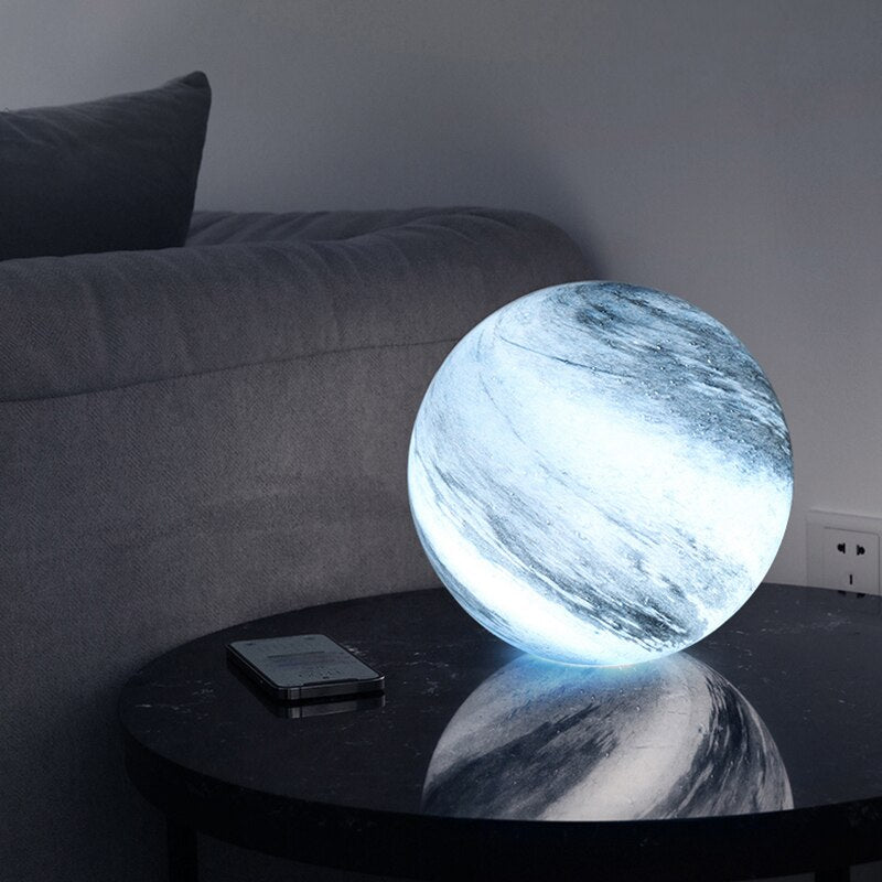 LunaCrystal – Elegante Glazen Maanlamp met Betoverende Kosmische Details voor Sfeervolle Ruimtes