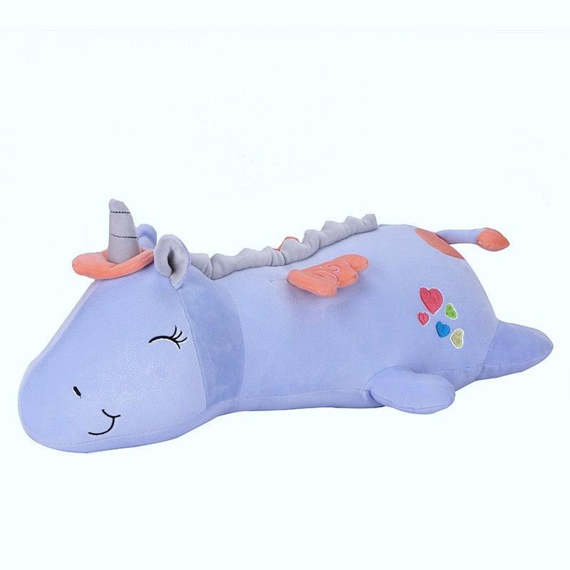 GLOWNIVA – Luminous Unicorn Plush with Multi-Color LED Night Light