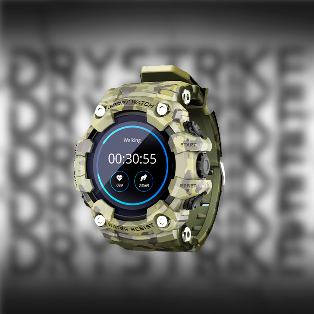 Waterproof Smartwatch - Rugged Design for Outdoor Sports, Fitness & Health Tracking