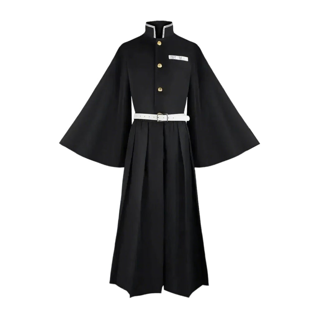 Halloween Anime Cosplay Costume and Outfits with High Collar Wide Sleeves Samurai Style