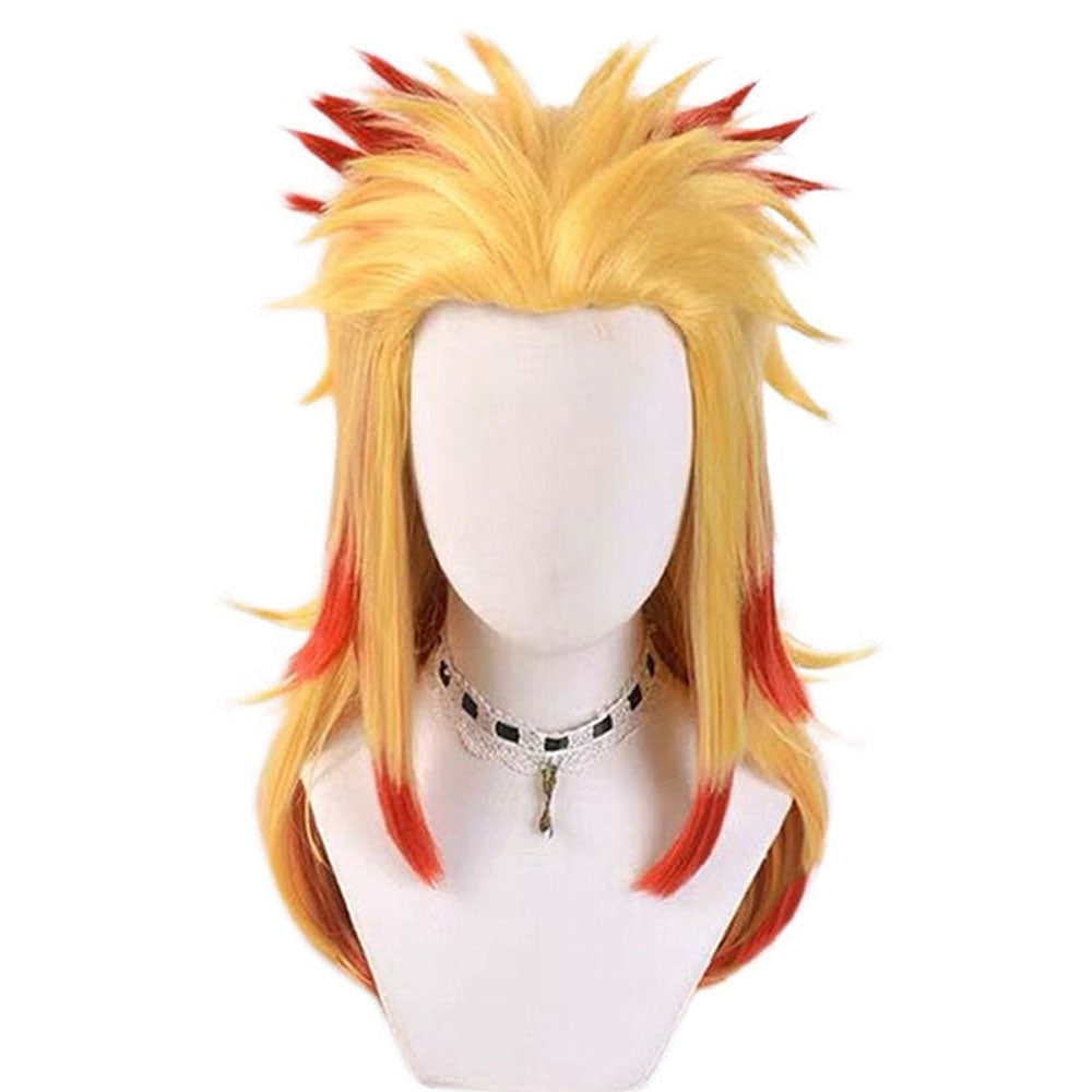 Halloween Anime Cosplay Costume Wig with Long Wavy Styling for Dress Up and Party Events
