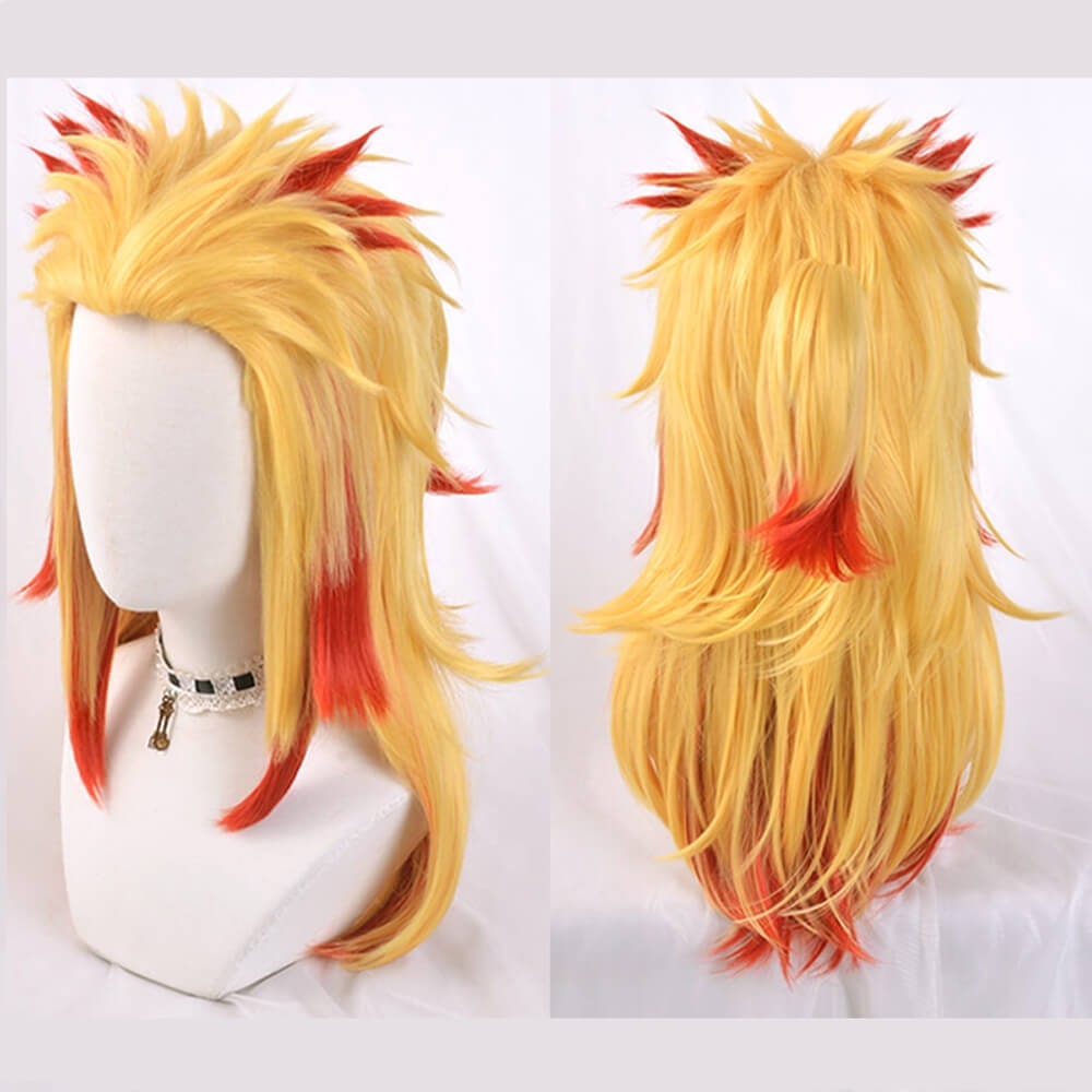 Halloween Anime Cosplay Costume Wig with Long Wavy Styling for Dress Up and Party Events