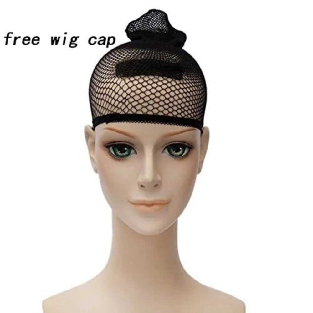 Halloween Anime Cosplay Costume Wig with Long Wavy Styling for Dress Up and Party Events