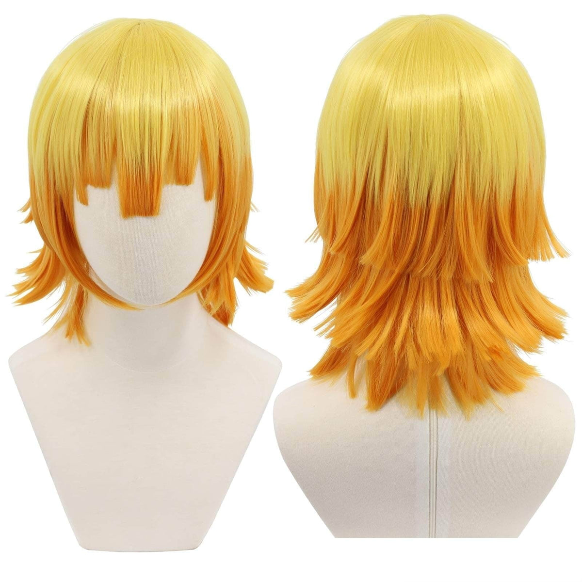 Halloween Anime Cosplay Costume Wig with Long Wavy Styling for Dress Up and Party Events