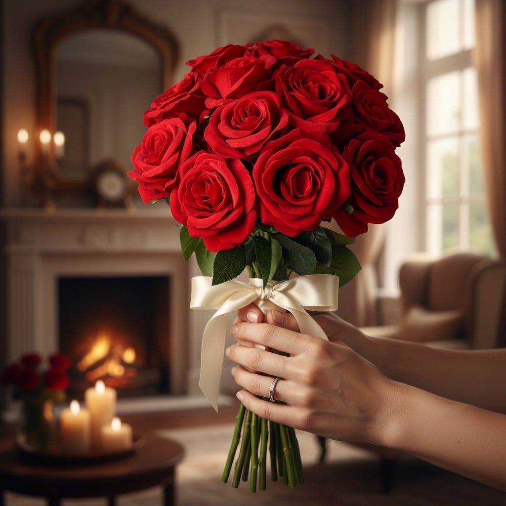 Halloween Artificial Flowers Fake Roses Bulk Faux Long Stem for Decoration and Party Arrangement